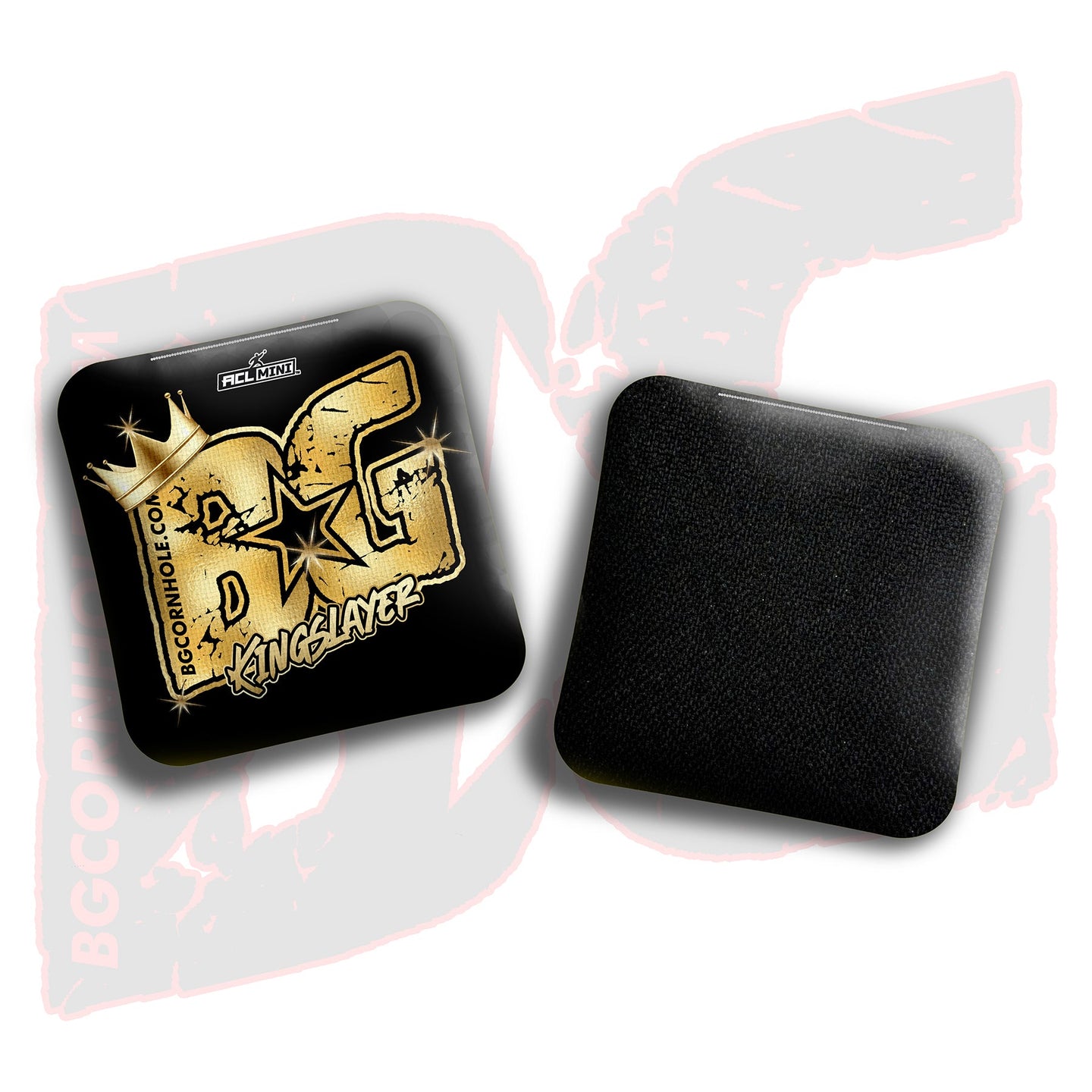 BG Cornhole 2025 BG Kingslayer 4" Mini Cornhole Bags - “Crown” - Set of 4 Bags