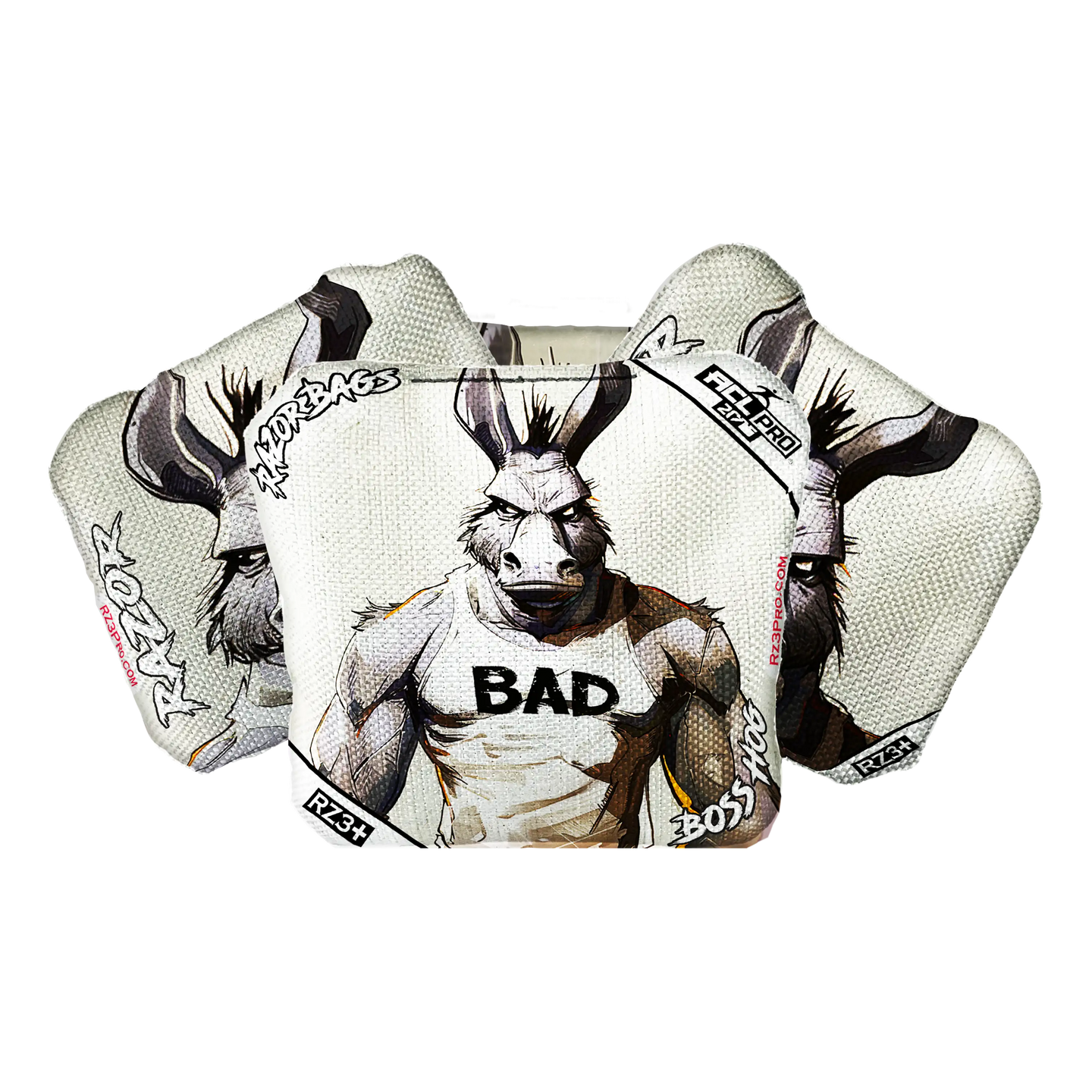Boss Hog | Bad Ass Muscles | ACL PRO Razor Cornhole Bags