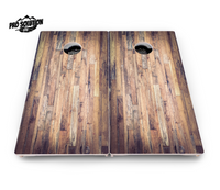 Barnwood Planks Cornhole Boards - Pro Solution Lite Series