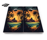 Beach Sunset Cornhole Boards - Pro Solution Lite Series