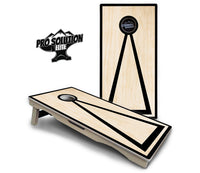 Red/Black Hole Ring Cornhole Boards - Pro Solution Elite Series
