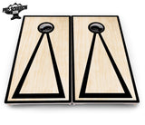 Red/Black Hole Ring Cornhole Boards - Pro Solution Elite Series