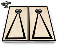 Red/Black Hole Ring Cornhole Boards - Pro Solution Elite Series