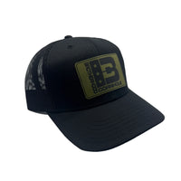 Brotherhood Cornhole Curved Bill Snapback – Mil Green Leatherette Patch
