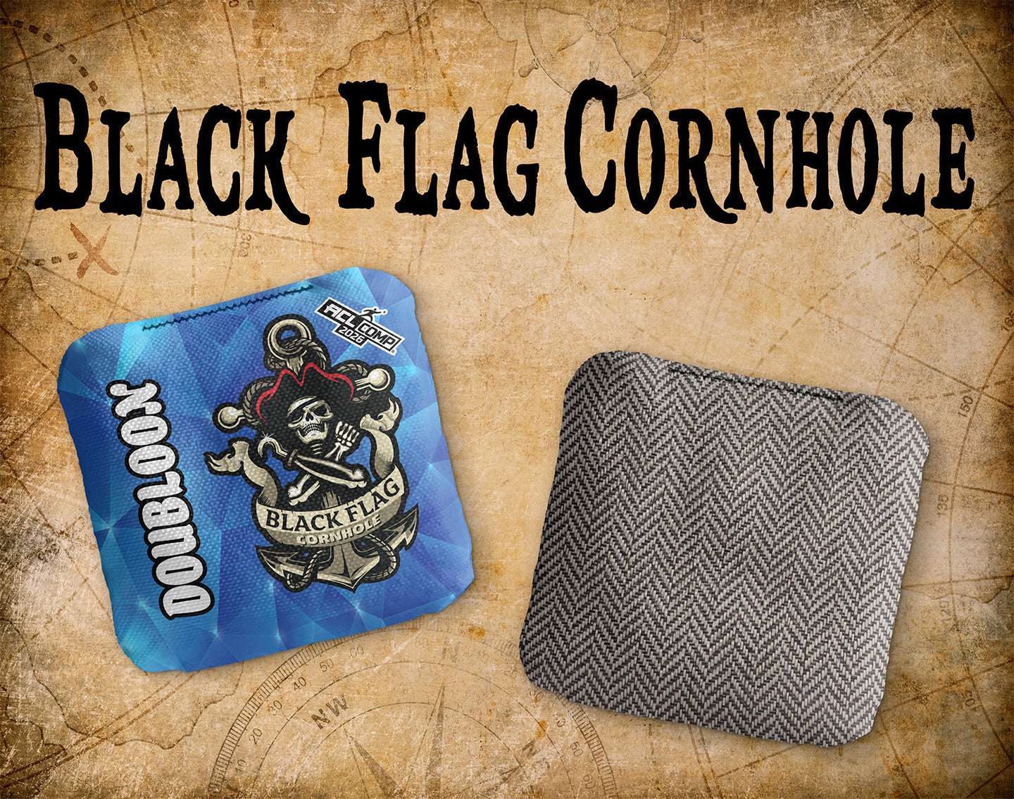 Black Flag Cornhole Doubloon - Ice - ACL Comp