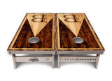 Wooden Triangle Letter Cornhole Boards - Professional Tournament Series