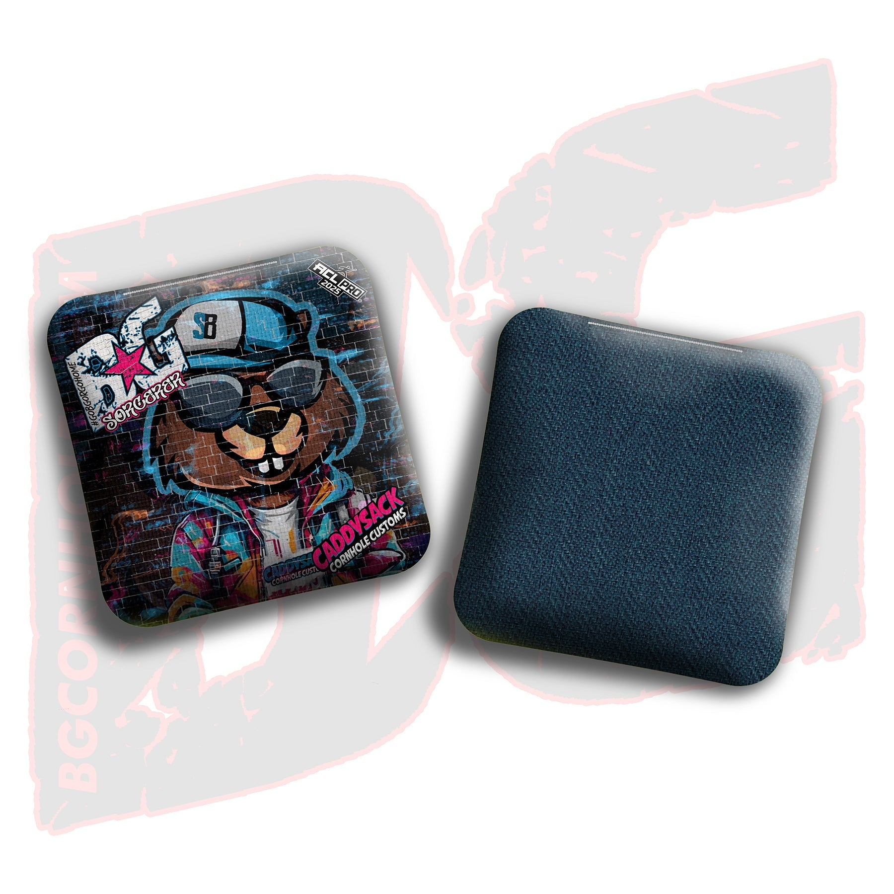 BG Cornhole 2026 Multiple Bag Models  "CaddySack Carl” Collab - ACL Pro Stamped Cornhole Bags - SET OF 4 BAGS