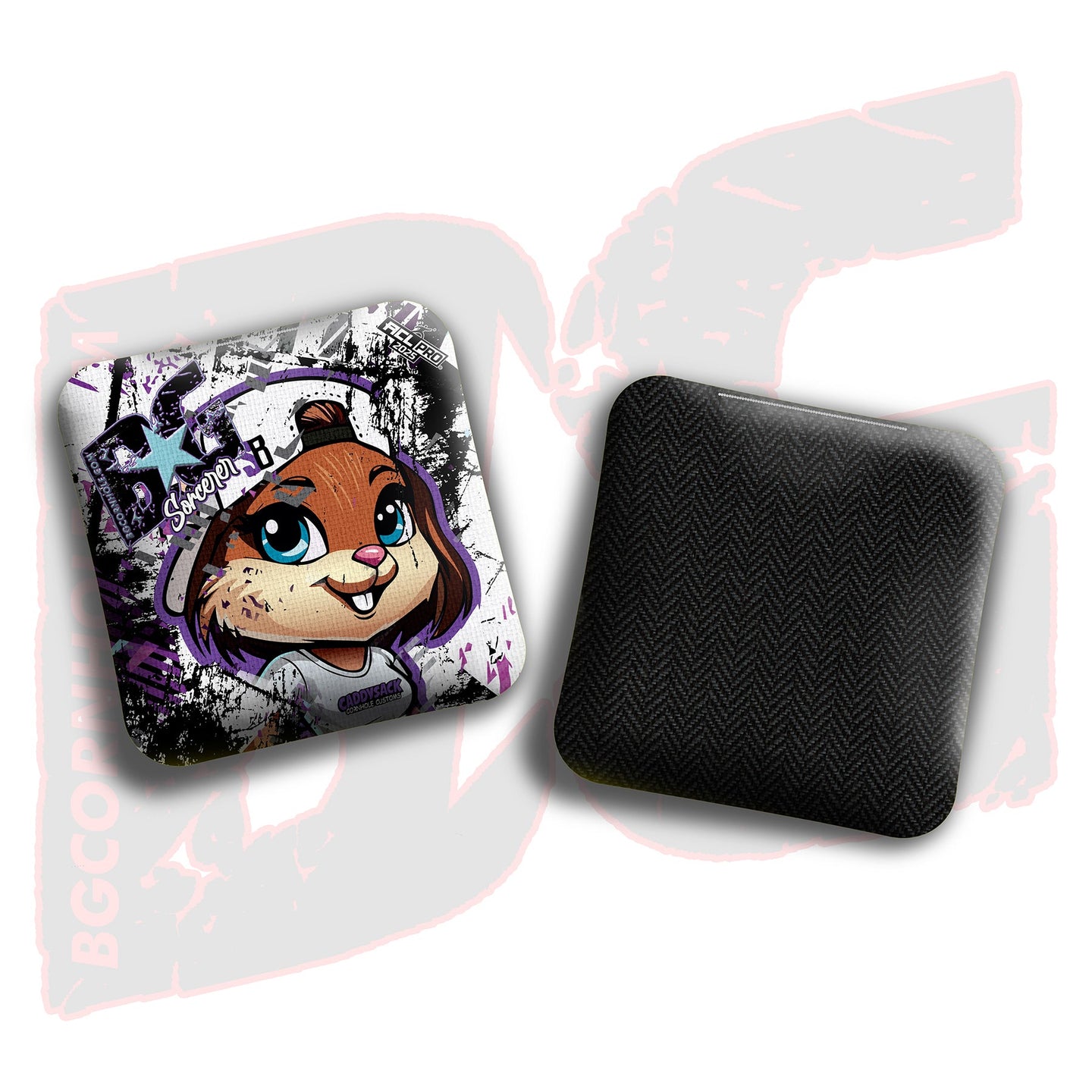 BG Cornhole 2026 Multiple Bag Models "CaddySack Lacey” Collab - ACL Pro Stamped Cornhole Bags - SET OF 4 BAGS