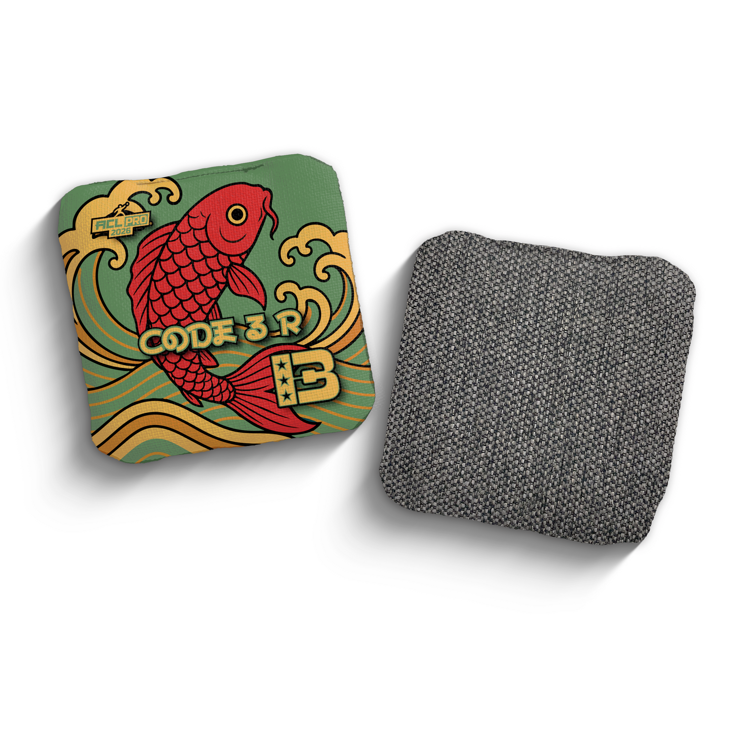 2026 Brotherhood Cornhole Code 3 Koi Fish Edition ACL Pro Stamped Cornhole Bags