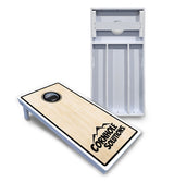 Pinstripe CS Logo Cornhole Boards - All Weather Series