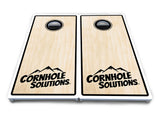 Pinstripe CS Logo Cornhole Boards - All Weather Series