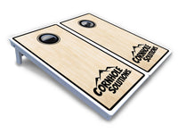 Pinstripe CS Logo Cornhole Boards - All Weather Series