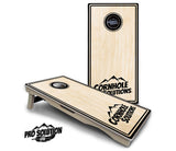 Pinstripe CS Logo Cornhole Boards - Pro Solution Lite Series