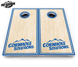 Pinstripe CS Logo Cornhole Boards - Pro Solution Lite Series