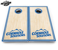 Pinstripe CS Logo Cornhole Boards - Pro Solution Lite Series