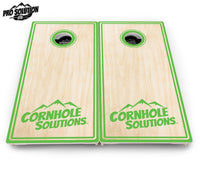 Pinstripe CS Logo Cornhole Boards - Pro Solution Lite Series