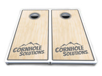 Pinstripe CS Logo Cornhole Boards - All Weather Series