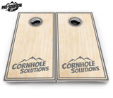 Pinstripe CS Logo Cornhole Boards - Pro Solution Lite Series