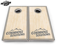Pinstripe CS Logo Cornhole Boards - Pro Solution Lite Series