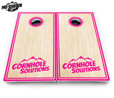 Pinstripe CS Logo Cornhole Boards - Pro Solution Lite Series