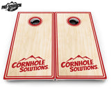 Pinstripe CS Logo Cornhole Boards - Pro Solution Lite Series