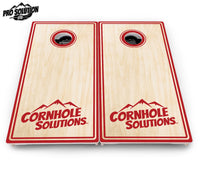 Pinstripe CS Logo Cornhole Boards - Pro Solution Lite Series