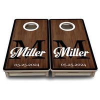 Mini Cornhole Boards - Wedding Letter Name Set
