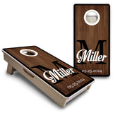 Mini Cornhole Boards - Wedding Letter Name Set