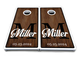 Wedding Letter Name Cornhole Boards - All Weather Series