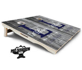 Grey Slat Wood Cornhole Boards - Pro Solution Elite Series