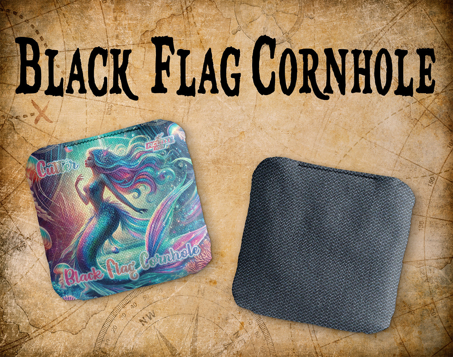 Black Flag Cornhole Cutter - Coral Queen - ACL Pro 2026