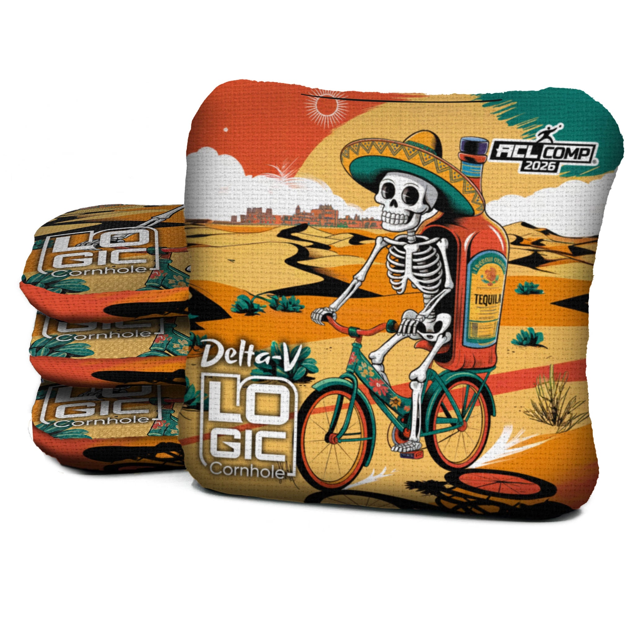 Logic Cornhole - Dia De Los Muertos  - ACL PRO & COMP BAGS - MULTIPLE BAG SERIES - Set of 4 bags