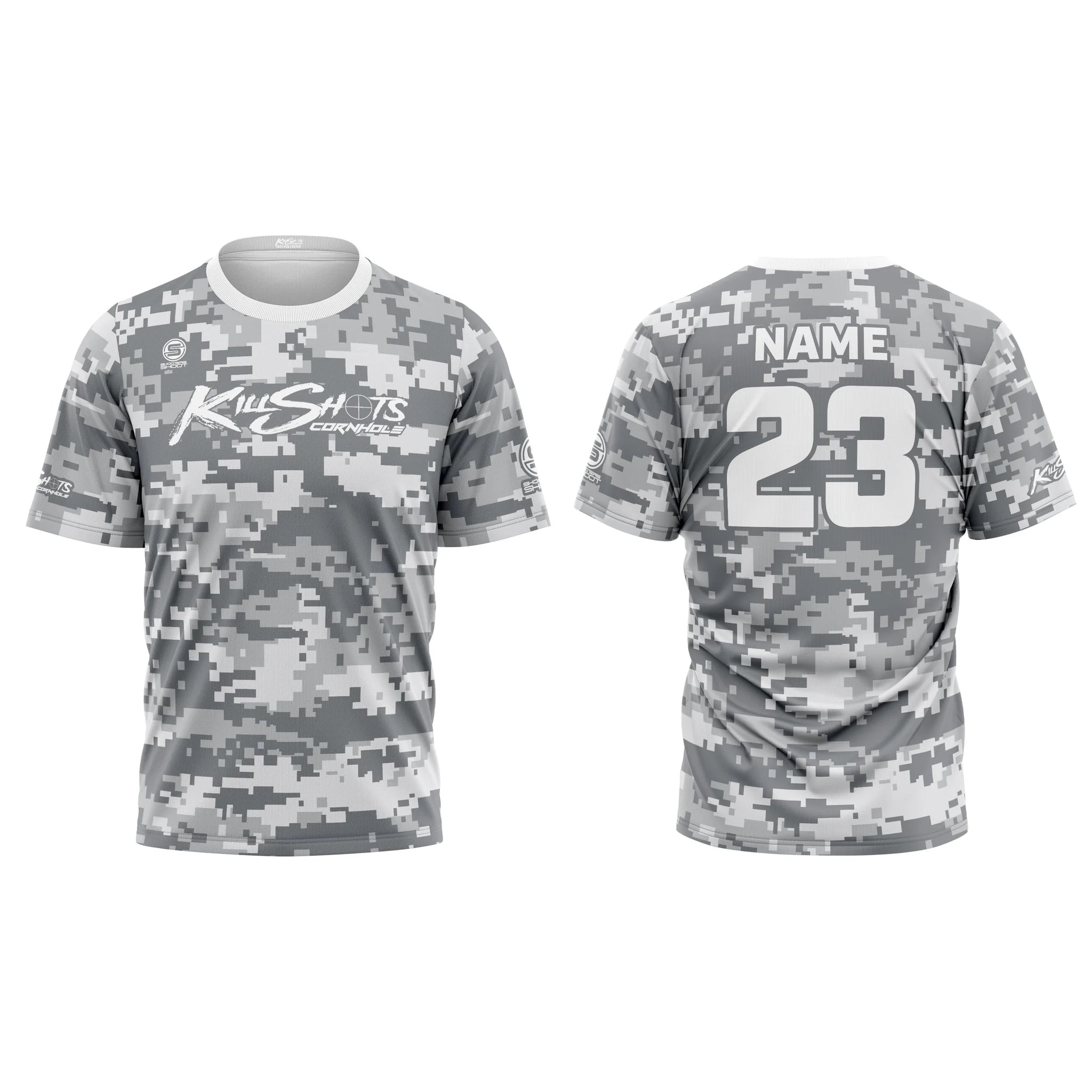 Killshots Cornhole Sublimated Premium Sports Jersey - "Digi-Camo"
