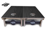 Dark Grey Wood Cornhole Boards - Pro Solution Lite Series