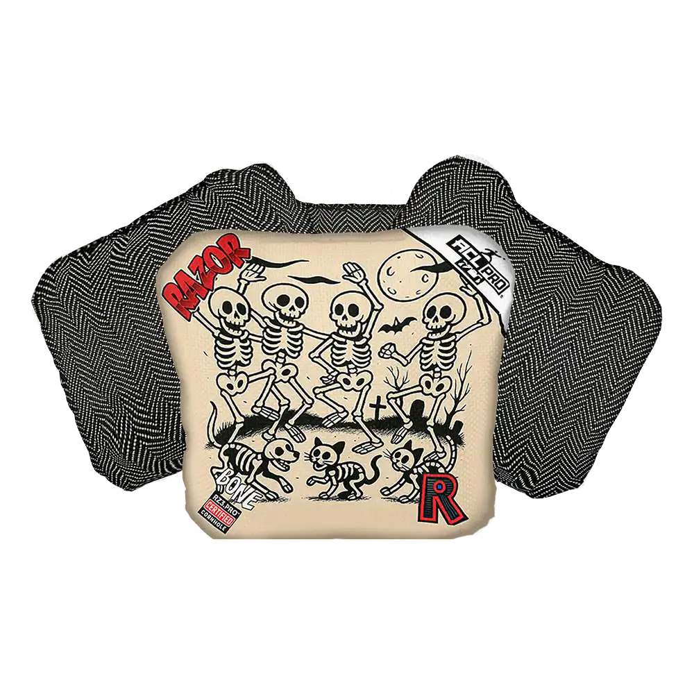 Razor Cornhole Bags | Bone | Dem Bones