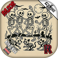 Razor Cornhole Bags | Knuckle PRO | Dem Bones
