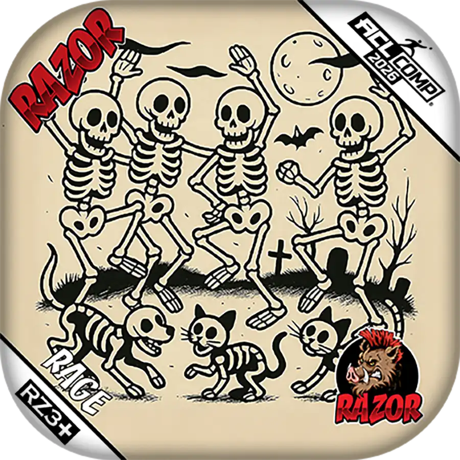 Razor Cornhole Bags | Rage | Dem Bones