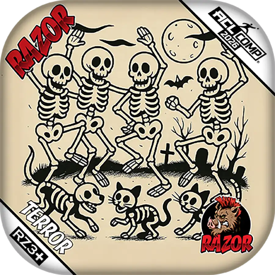 Razor Cornhole Bags | Terror | Dem Bones
