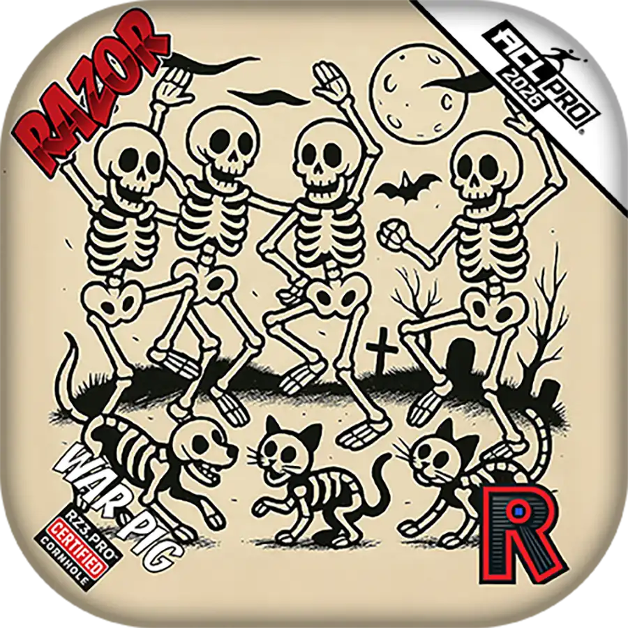 Razor Cornhole Bags | War Pig | Dem Bones