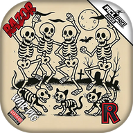 Razor Cornhole Bags | War Pig | Dem Bones