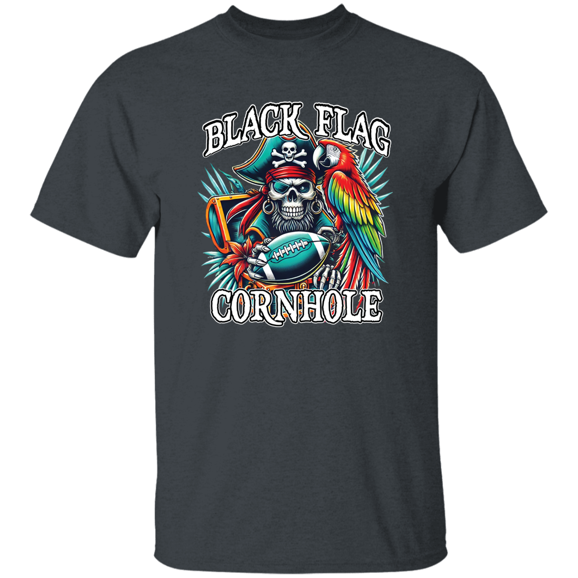Black Flag Cornhole Football T-Shirt
