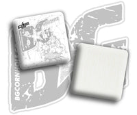BG Cornhole 2026 Multiple Bag Models "Toss Sauce Whiteout and Blackout" Collab - ACL Pro Stamped Cornhole Bags - SET OF 4 BAGS
