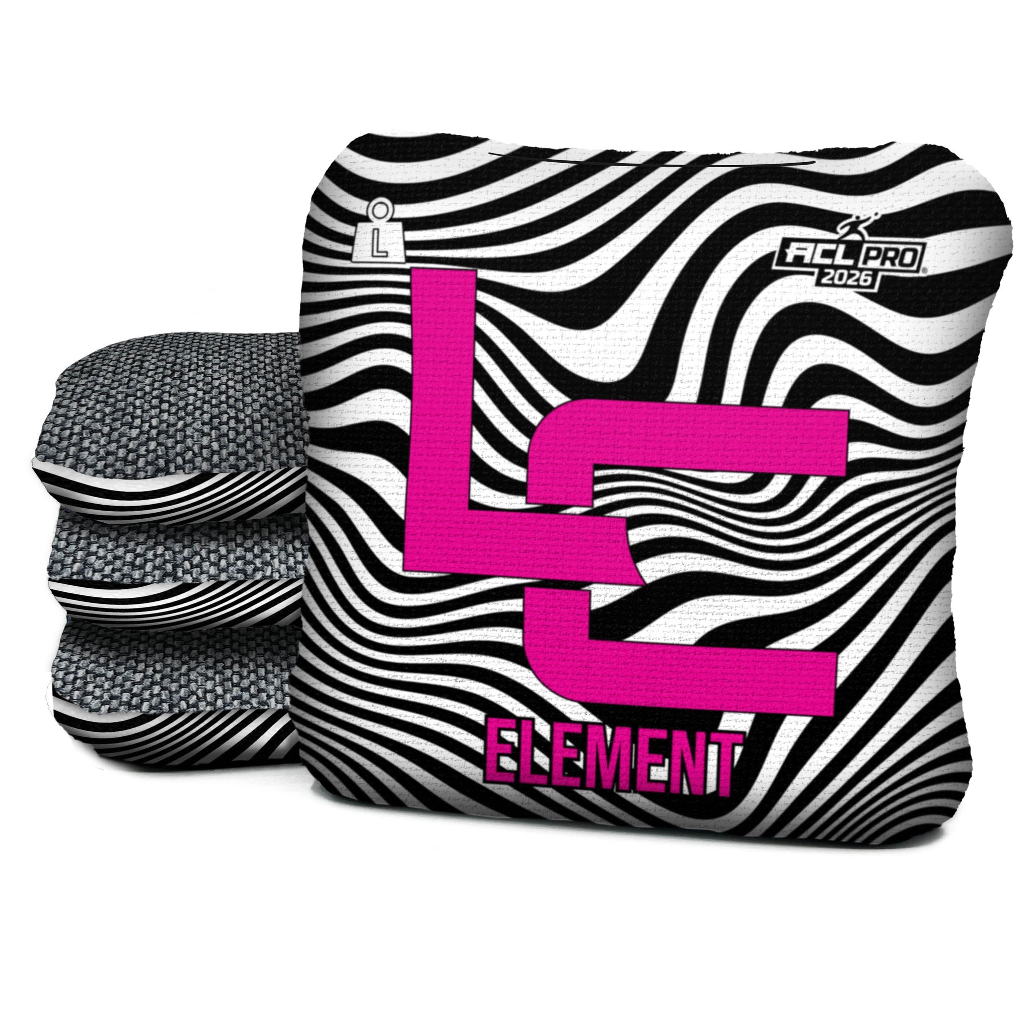 Logic Cornhole - ILLUSION - LC - PINK - ACL PRO 2026 BAGS - MULTIPLE BAG SERIES - Set of 4 bags