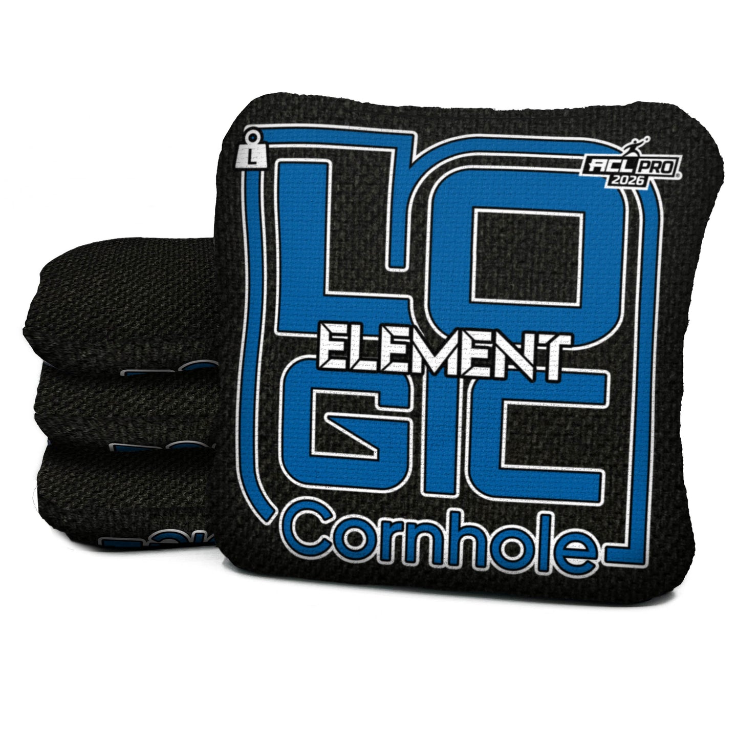 Logic Cornhole Onyx Blue Logo - ELEMENT - ACL PRO 2026 BAGS - Set of 4 bags