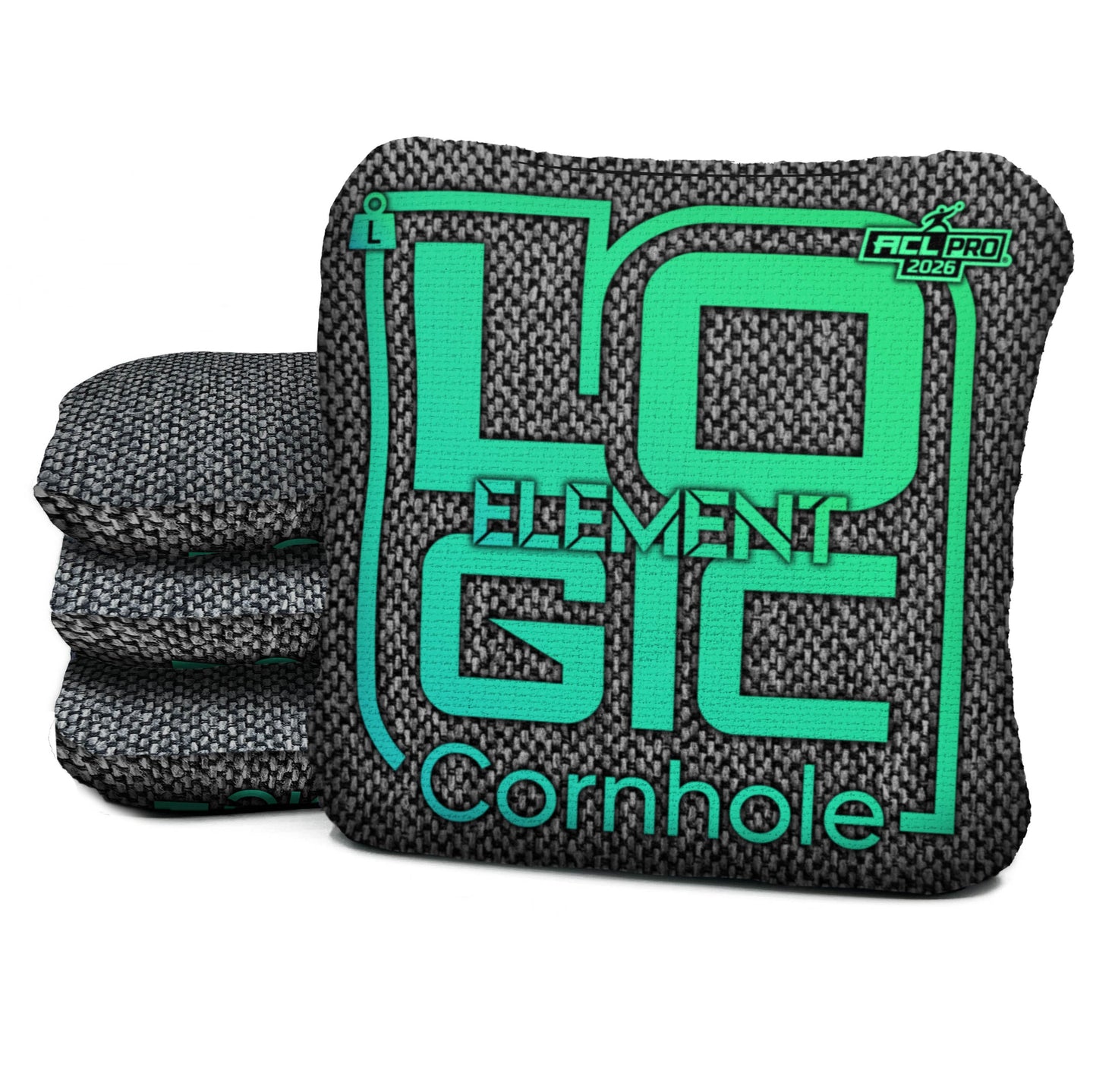 Logic Cornhole - Pepper Green - ELEMENT - ACL PRO 2026 BAGS - Set of 4 bags
