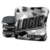 Logic Cornhole Angle Splat - Black White - ACL PRO 2026 BAGS - MULTIPLE BAG SERIES - Set of 4 bags