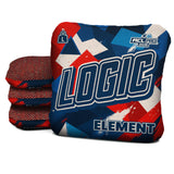 Logic Cornhole Angle Splat - Red White Blue - ACL PRO 2026 BAGS - MULTIPLE BAG SERIES - Set of 4 bags