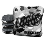 Logic Cornhole Angle Splat - Black White - ACL PRO 2026 BAGS - MULTIPLE BAG SERIES - Set of 4 bags