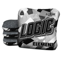 Logic Cornhole Angle Splat - Black White - ACL PRO 2026 BAGS - MULTIPLE BAG SERIES - Set of 4 bags