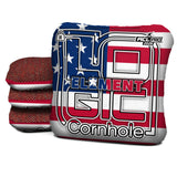 Logic Cornhole - USA FLAG  - ACL PRO 2026 Bags - Pick your carpet color